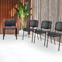 Topsit CLA Besucherstuhl Kunstleder Set 4