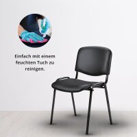 Topsit CLA Besucherstuhl Kunstleder Set 4