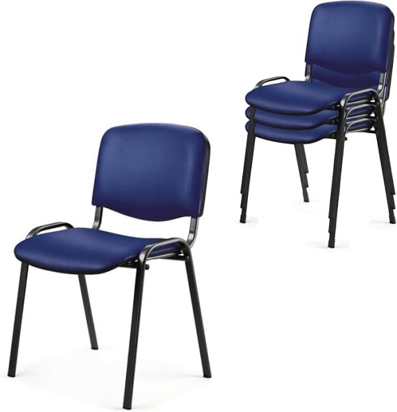 Topsit CLA Besucherstuhl Kunstleder Set 4