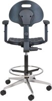 Topsit IND102 Arbeitsdrehstuhl mit 3D verstellbaren Armlehnen