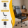 Topsit LEC000152 Ergonomischer Bürostuhl, Kunstleder Chefsessel mit Armlehnen, Schwarz