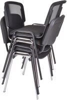 Topsit CLA Besucherstuhl Netzrücken Set 4